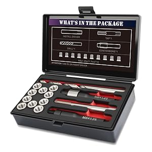 Amazon.com: SENNMONN M8x1.25 Thread Repair Kit with 11.7mm
