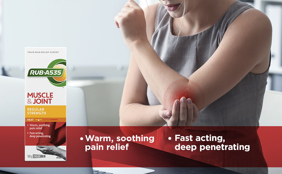 RUB A535 Muscle & Joint Heat Cream, Deep Pain Relief