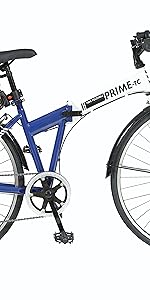 Amazon | 700C型6段変速付折り畳みクロスバイク 折り畳み自転車