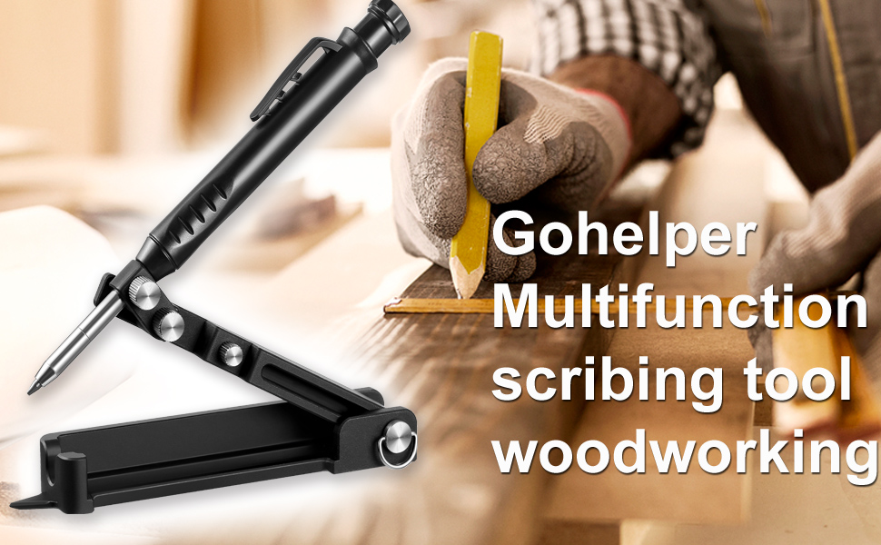 Gohelper Multifunction Scribing tool woodworking compass for