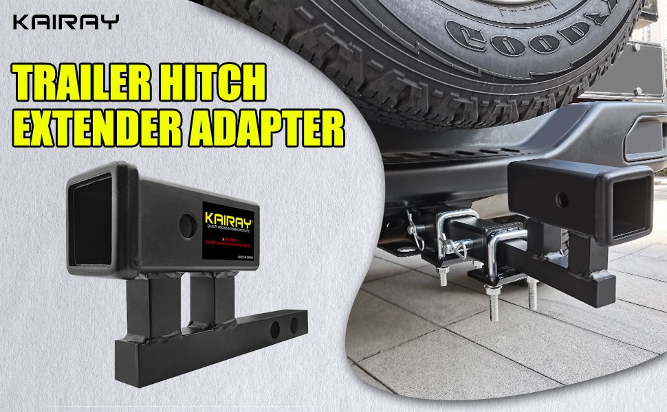 KAIRAY 11/4 inch to 2 inch Hitch Adapter Trailer Hitch