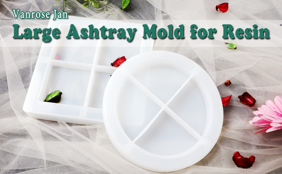 Extra Large Ashtray Resin Mold Large Square Ashtray Mold
