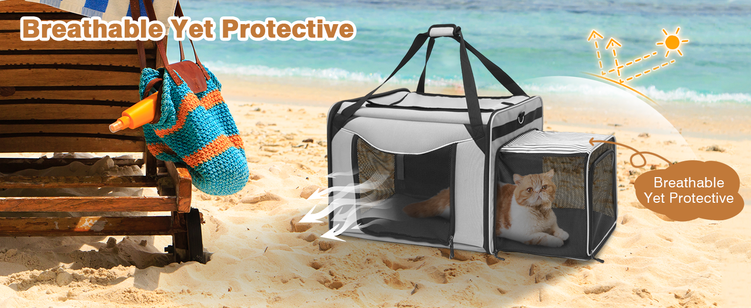 expandable cat carrier