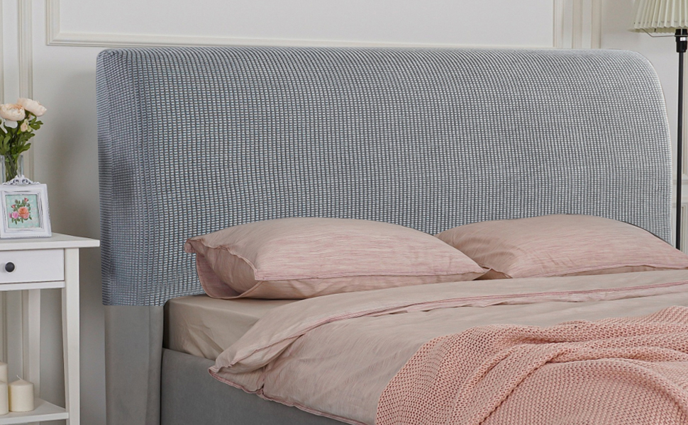 KSUYICA Bed Headboard Slipcover Elastic Headboard Cover