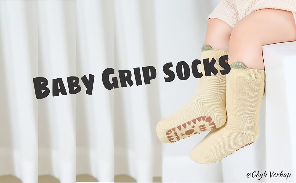 Baby grip socks baby girl non slip grip socks baby girl socks baby socks anti-slip socks for baby 