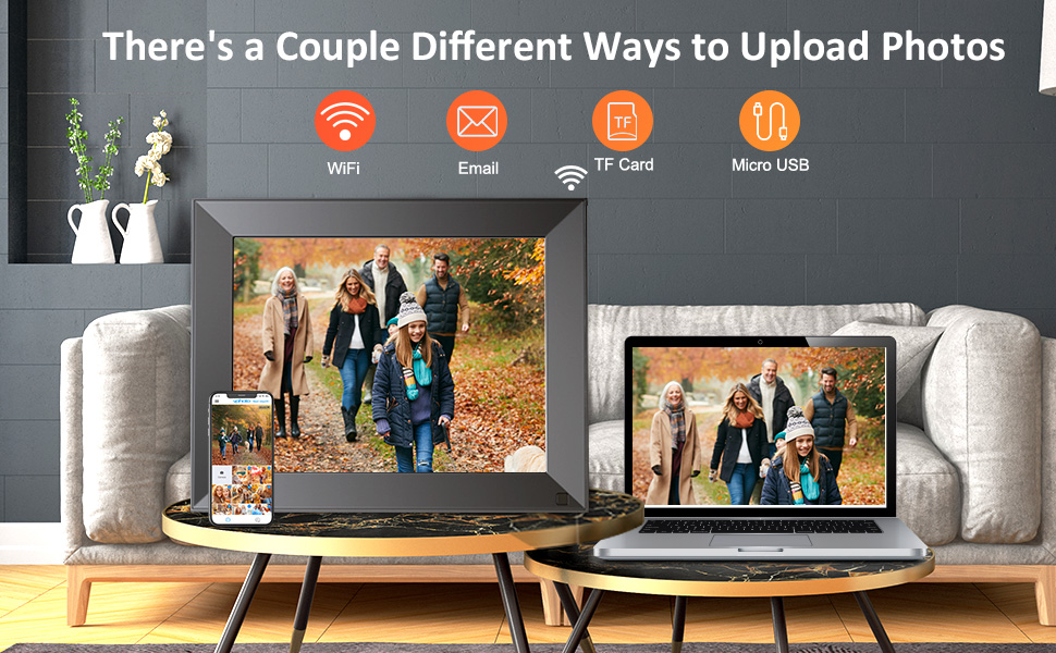 Smart WiFi Digital Photo Frame 9 inch 16GB Smart Cloud