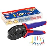 WORKPRO Crimping Tool Kit, Ratcheting Insulated Terminal Crimper for 22 to 10 AWG Wire, Crimping ...