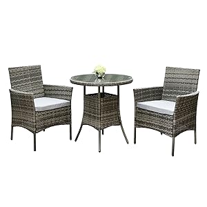 2 seater rattan set