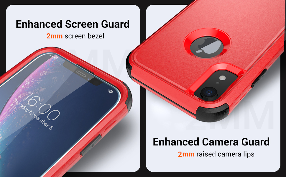 Diverbox Designed for iPhone Xr case with Screen Protector