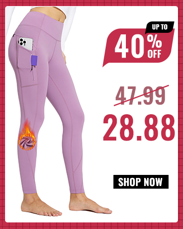 bfy051-fleece lined leggings women