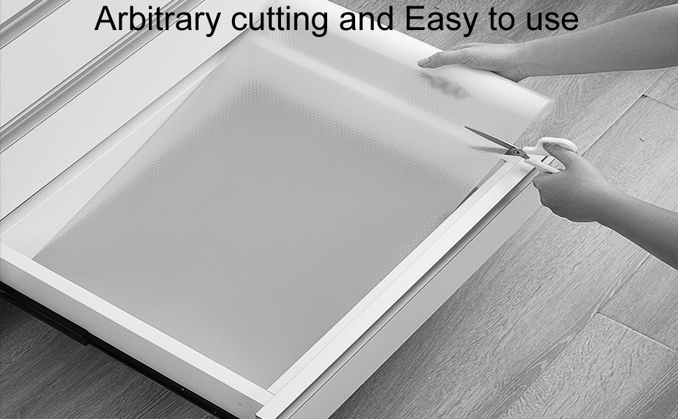 POATOW 18×197" Plastic Shelf Liner,Non Adhesive Liner,NonSlip Shelf Liner Clear