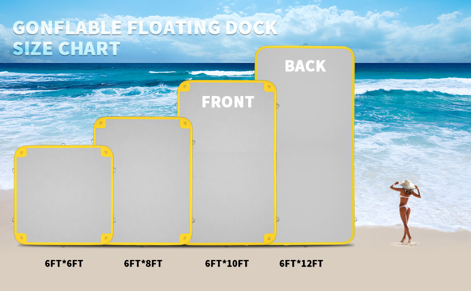 floating dock size chart