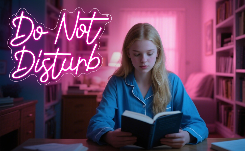 do not disturb neon sign