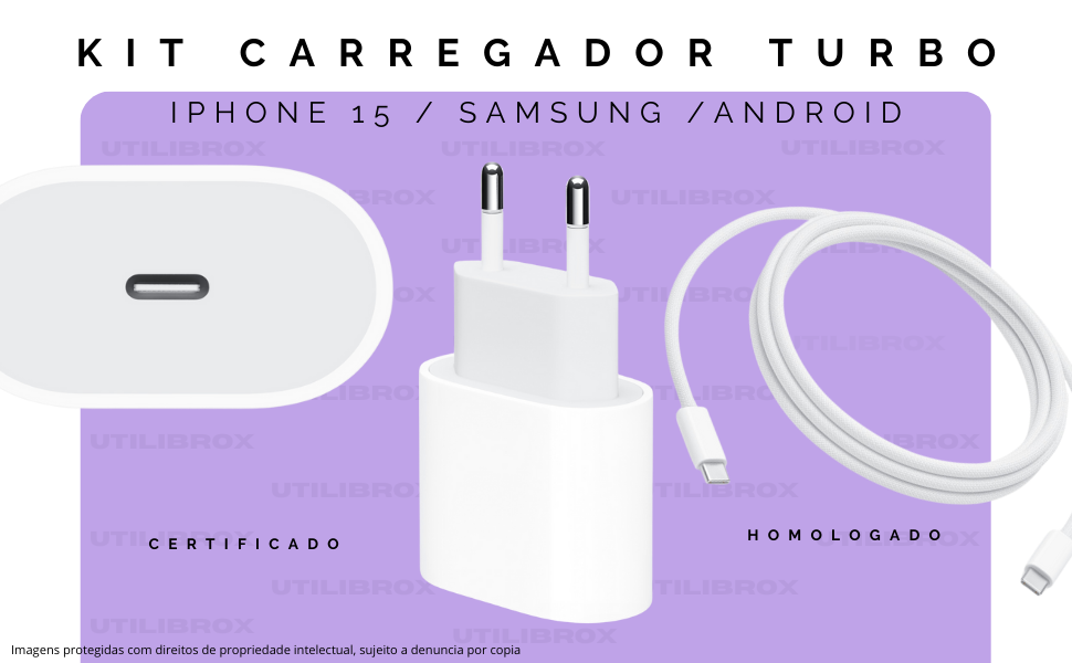Carregador iphone 15