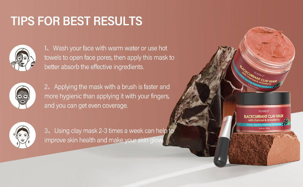 clay mask easy to spread easy to clean