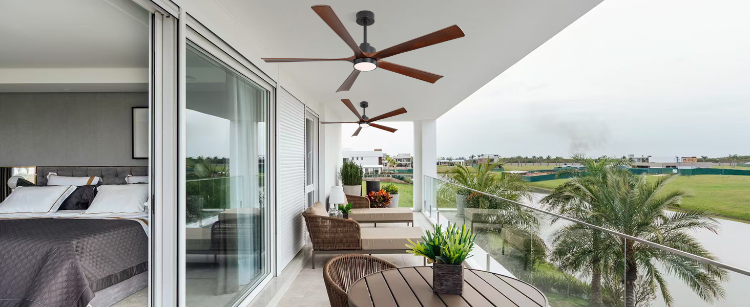 Ceiling Fans with Light and Remote Control