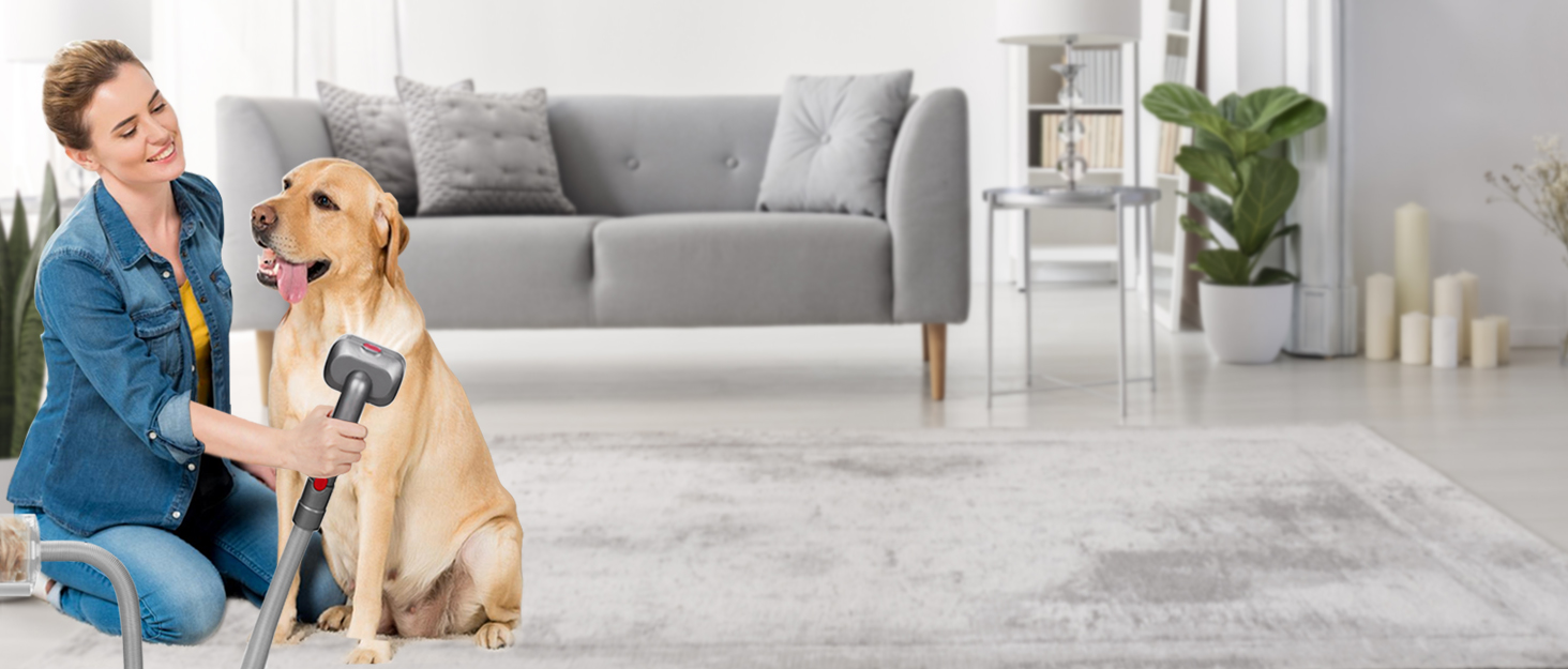 sugurei Dog Pet Grooming Attachment Kit for Dyson Vacuum V7