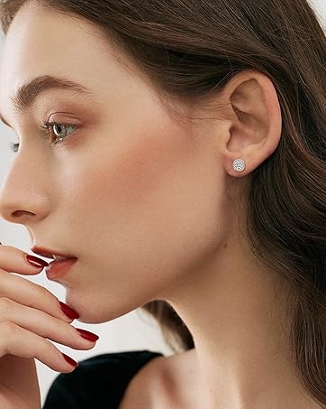 Moissanite Stud Earrings for Women