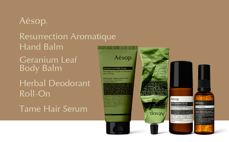 Amazon.com: Aesop Body Care Essentials Kit - Geranium Leaf