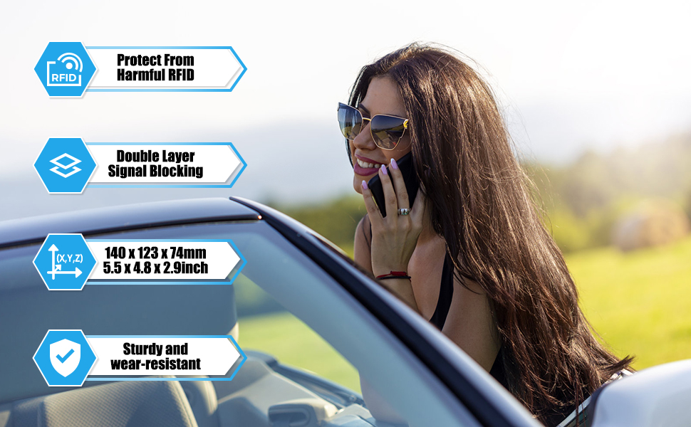 Car Key Signal Blocker Box, [57 Keys Capacity] Diyife Faraday Box for