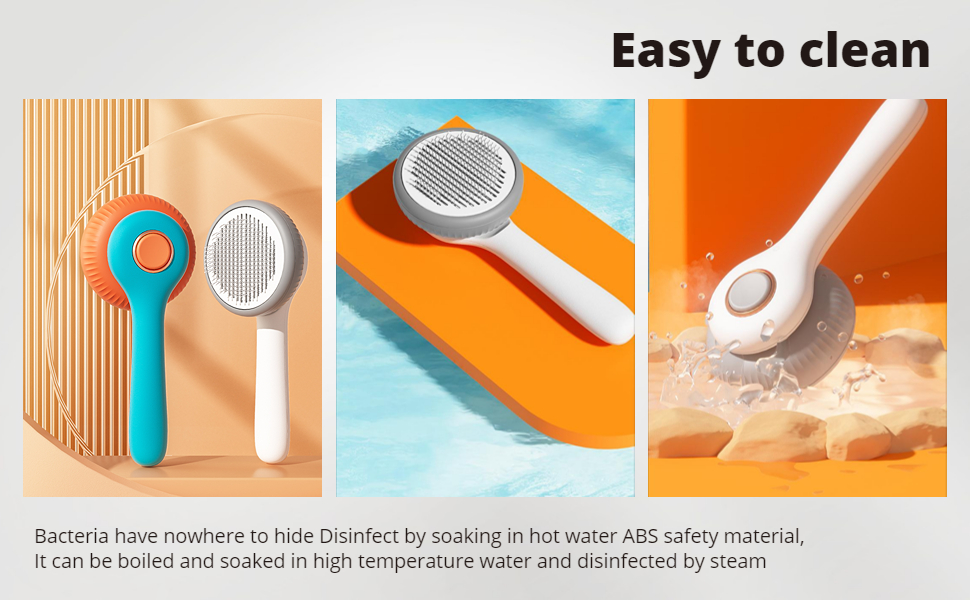 Cat Brushes for Indoor Cats, Self Cleaning Cat Brush for