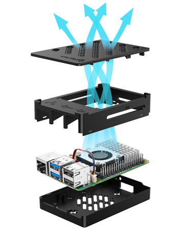 ミニPC Vemico Raspberry Pi 4 Model B(RAM 4GB) Vemico Raspberry Pi 4 4GB Kit Raspberry pi 4 Model B Starter