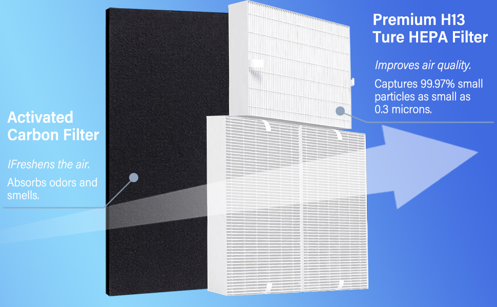 VALZONE HPA300 HEPA Replacement Filter R Compatible with