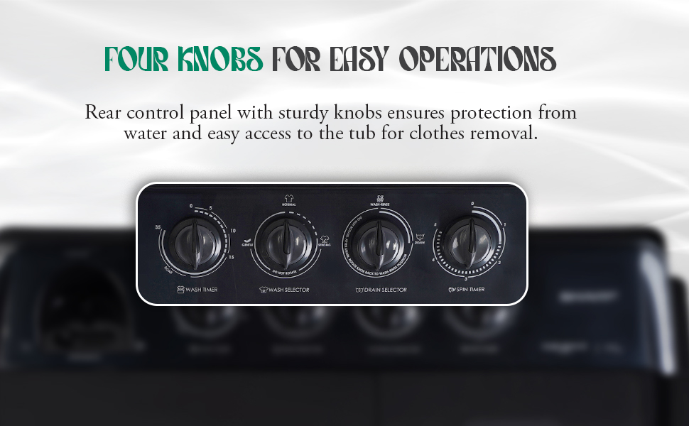 semi automatic washing machine