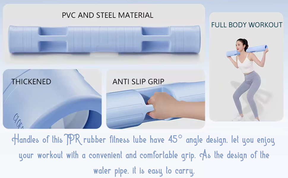 PVC Power Barrel Tube For Women Men Weight Training