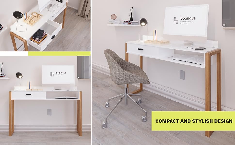 desk with shelf engineered wood desk minimalist desk remote work desk laptop desk student desk