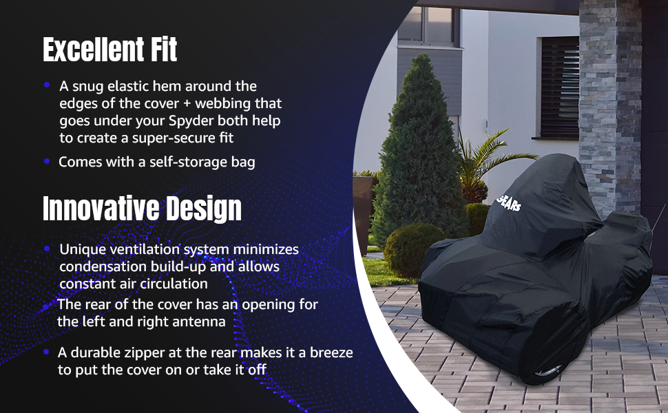 Spyder-can-am-cover-rt-housse-toile-pour-accessories-waterproof-moto-limited-car-bag-storage