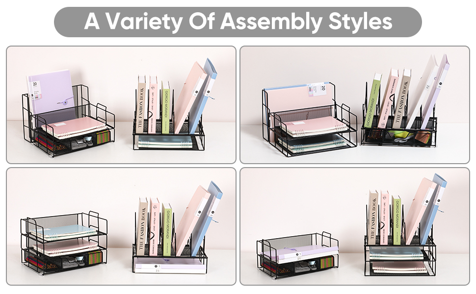Mesh Stacking Paper Magazine Tray