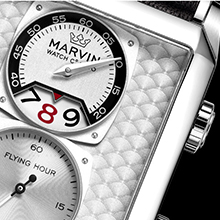 Marvin Men's Rectangular Swiss Made Quartz Watch with Sapphire Glass Waterproof M024.14.21.64