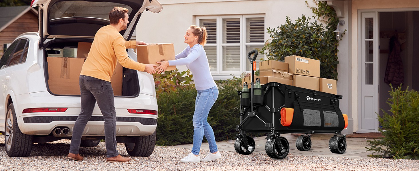 perfect for carrying groceries from garage to our apartment in one trip