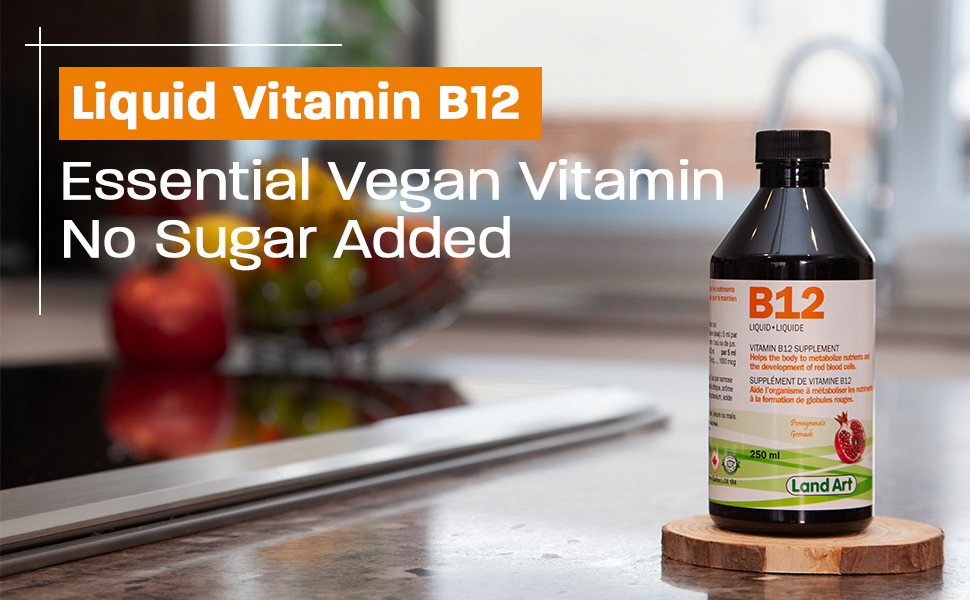 Vitamin B12 Liquid 250ml 50 Doses Great Taste 1000mcg For Kids
