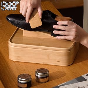 Amazon.co.jp: GUDEE グディ シューケアボックス 靴磨きキット馬
