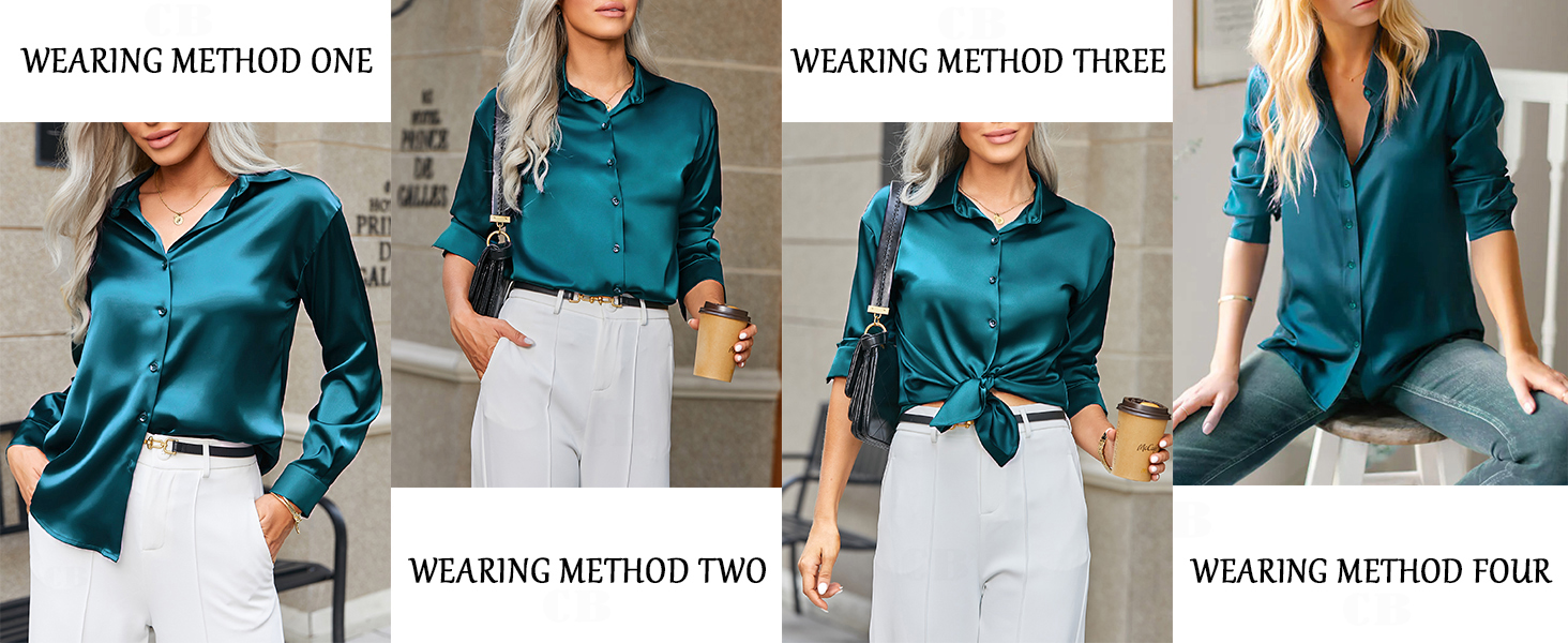 cb colebrook Long Sleeve Stylish Collared Korean Oversized Button-Down Causal shirt for women beach