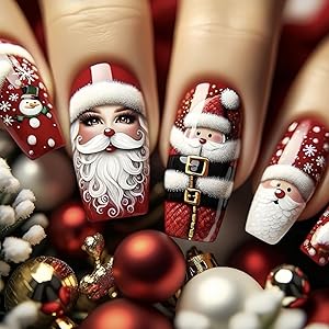 Christmas Press On Nails