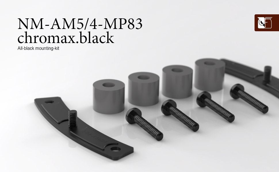 Noctua NMAM5/4MP83 chromax.Black, SecuFirm2 MountingKit for AMD AM5 & AM4 (Black
