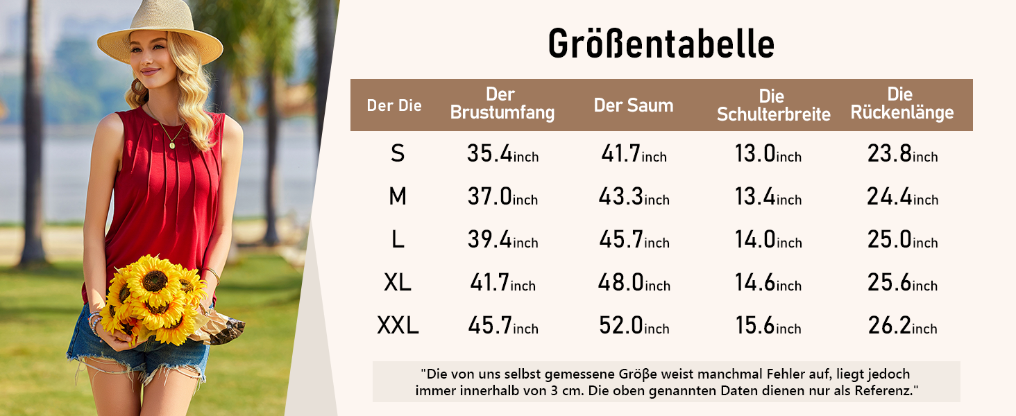 Zeagoo Sommer Tanktop Damen Elegant Bluse Basic Top Lockere Fit S-XXL 41a28dc7 95f5 4acb 9052 A133a25511af. CR0,0,1464,600 PT0 SX1464 V1