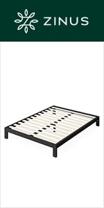 ⑦ ZINUS Heavy Duty スチールベッドフレーム シングル　ブラック Amazon｜ZINUS(ジヌス)| Heavy Duty スチールベットフレーム