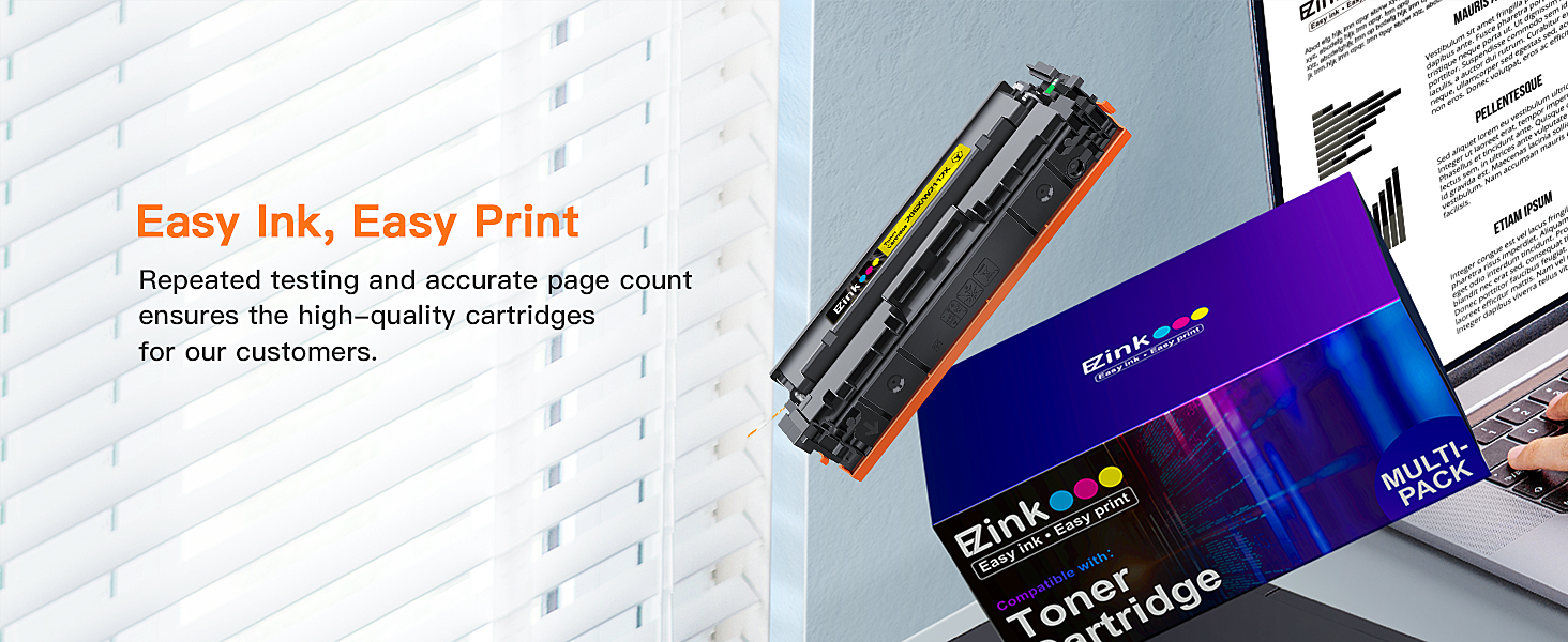 E-Z Ink Compatible Replacement for HP 206A Toner Cartridges 4 Pack