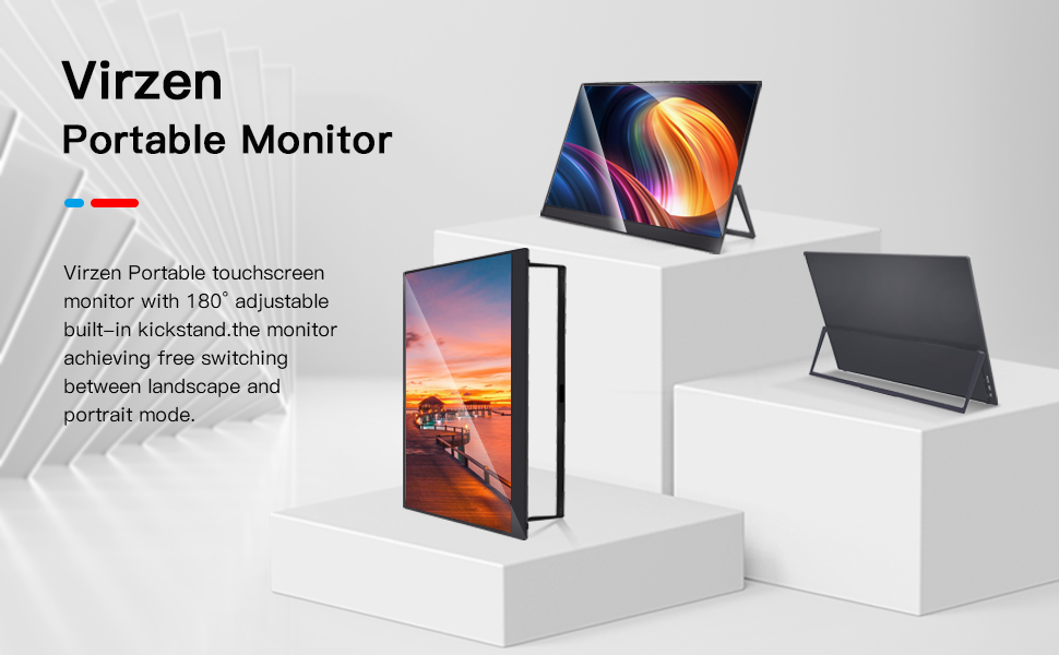 Portable monitor touchscreen