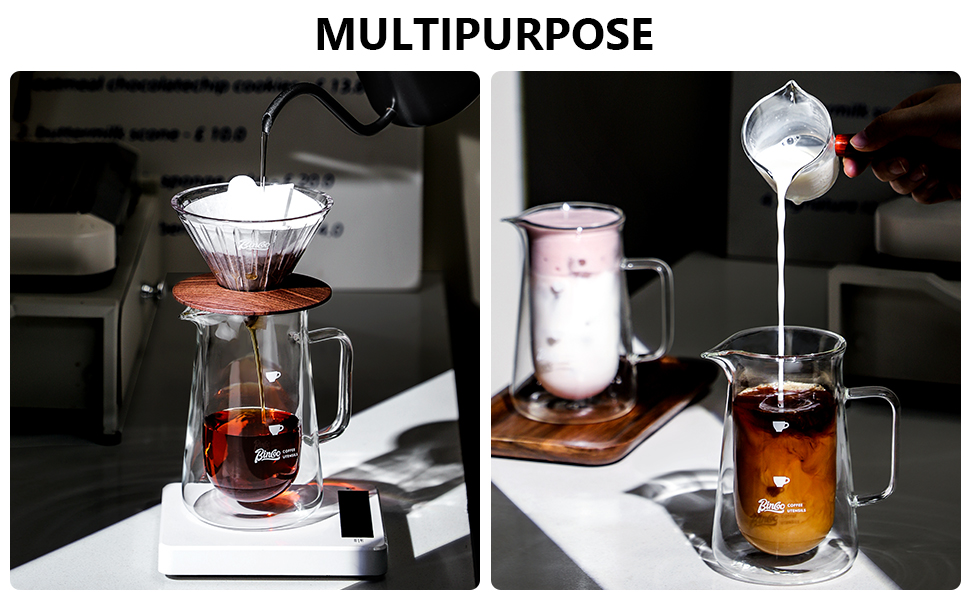 glass carafe with handle