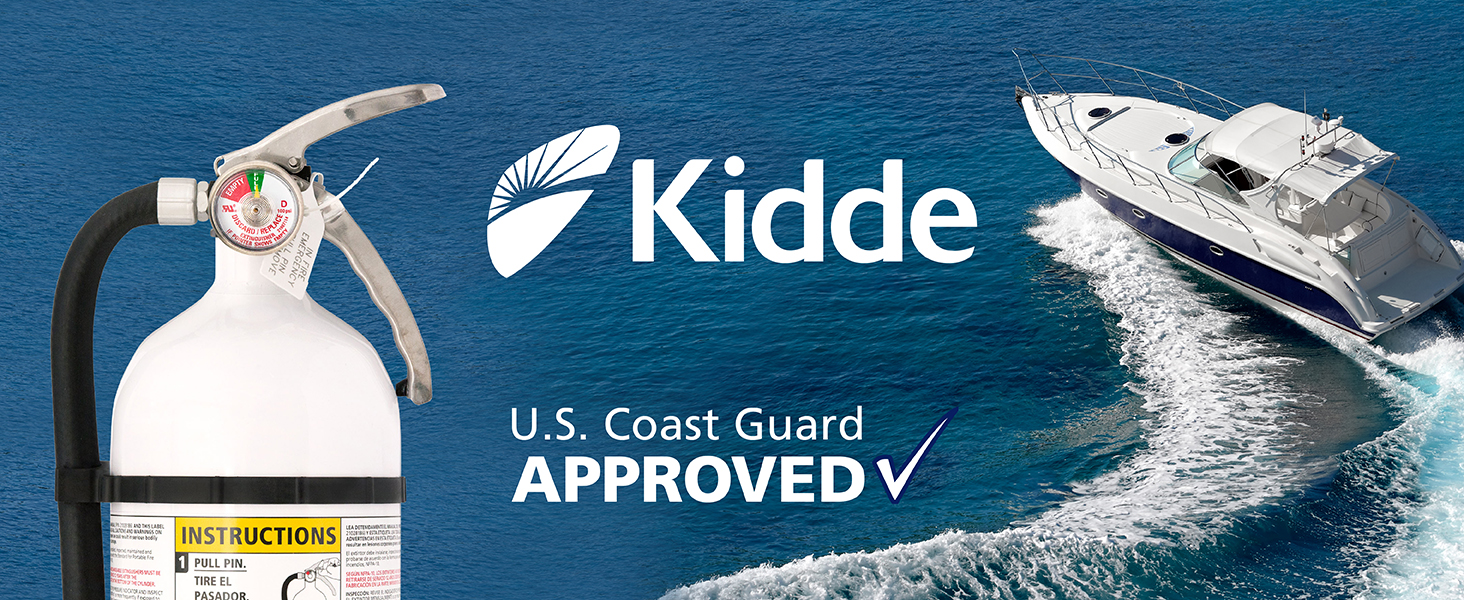 Kidde Mariner 210 Marine Fire Extinguisher for Boats, 2A10BC, 6.8