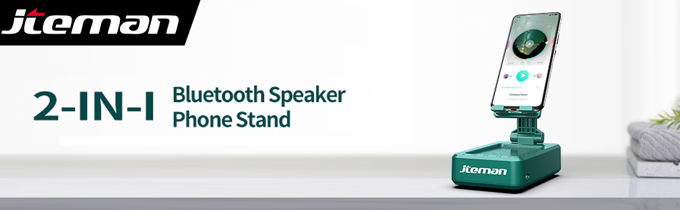 cell phone stand with bluetooth speaker
