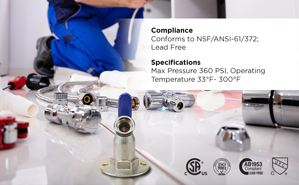 Midline Valve S3537 Sillcock Bibb with Oversized Flange 3/4 in. SWT, Chrome Plated Brass, 3/4 in