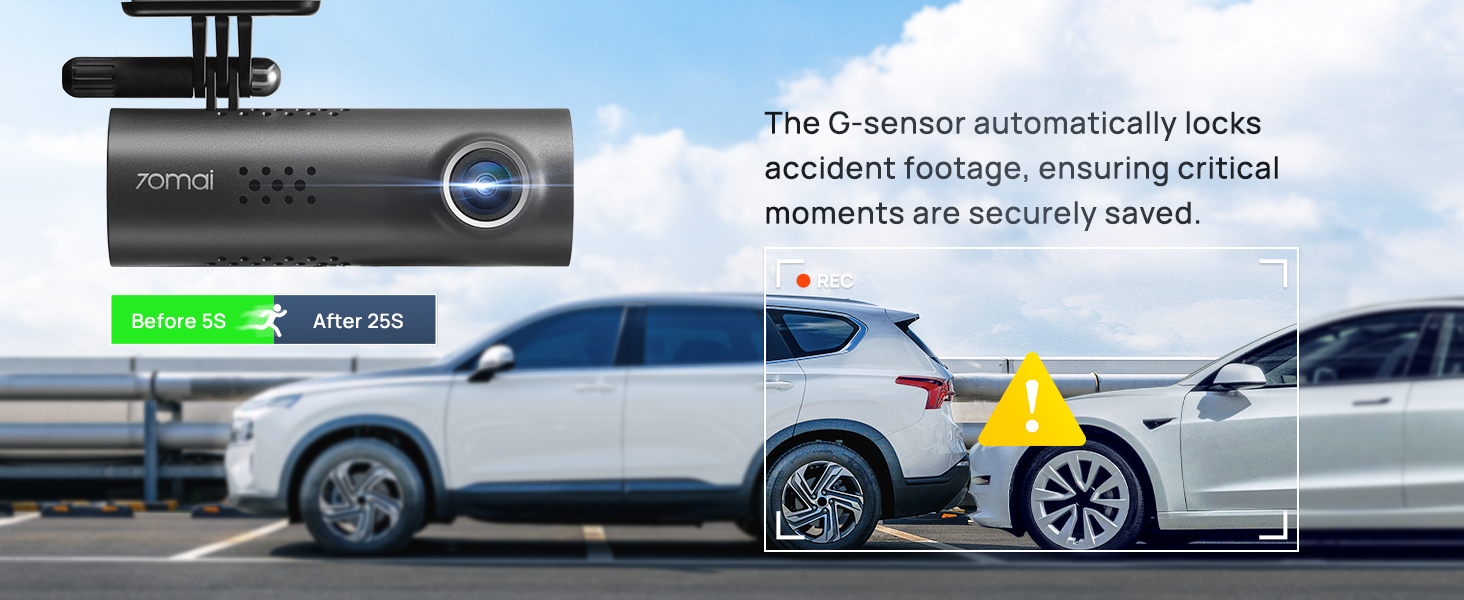 Records emergencies automatically and saves the footage for you