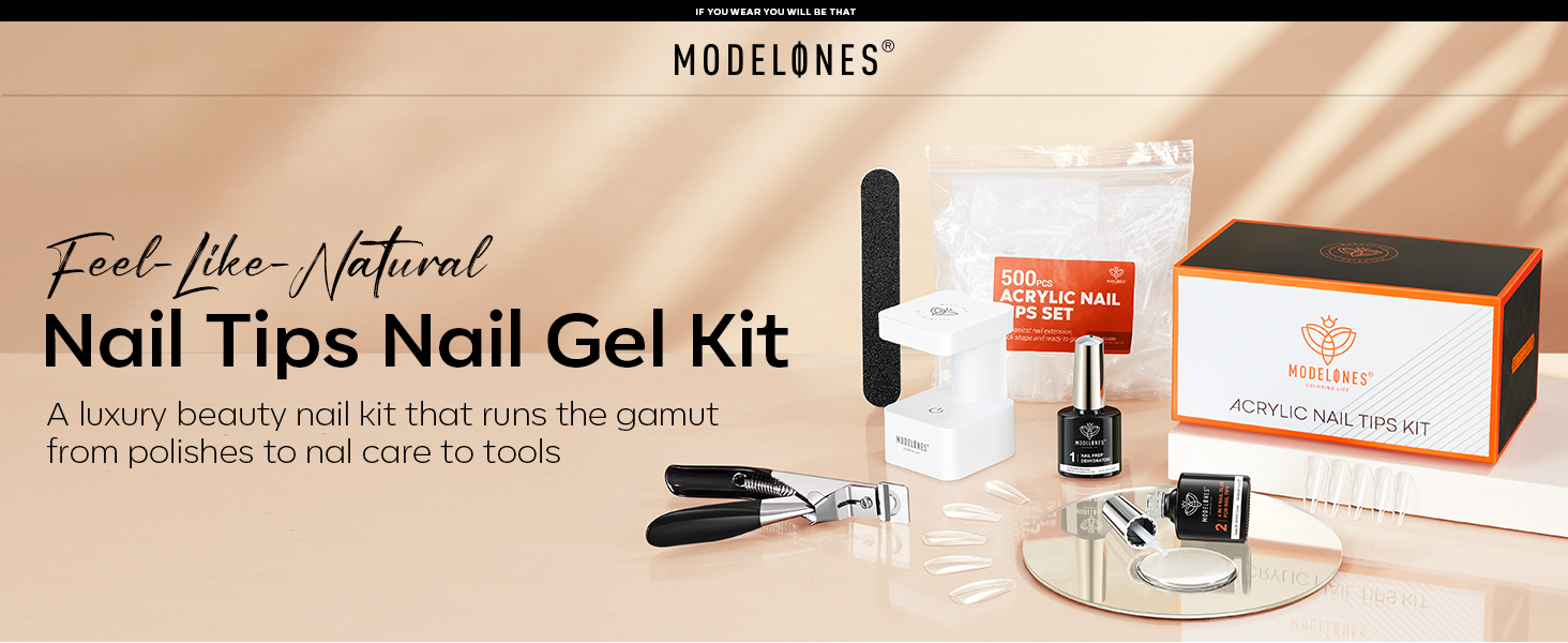 Nail Tips and Glue Gel Kit