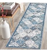 KILOCOCO Moroccan Hallway Runner Rug 2x8 Washable Kitchen Runner Rug, Vintage Floral Runner Rug N...